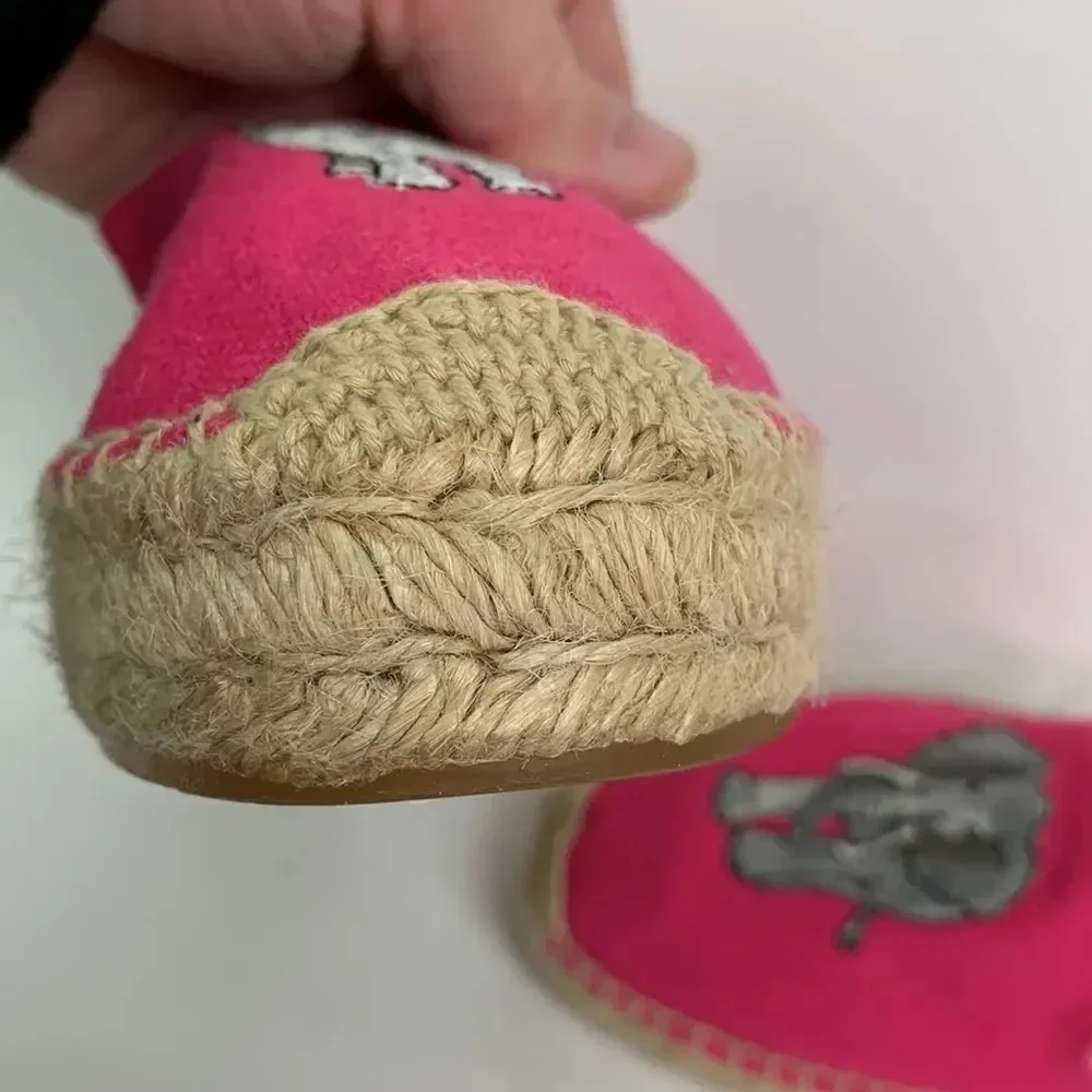 Soludos pink canvas